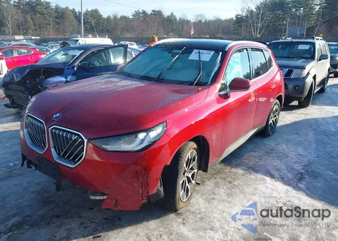 2025 BMW X3 30 xDrive z USA, uszkodzony, nr VIN 5UX53GP06S9021167